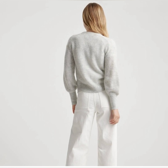 Quince Baby Alpaca Wool cropped cardigan - Picture 4 of 6